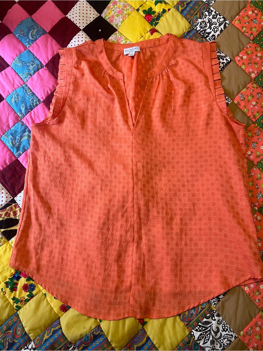 Current Air Sleeveless Polka Dot Blouse L - Picture 8 of 8